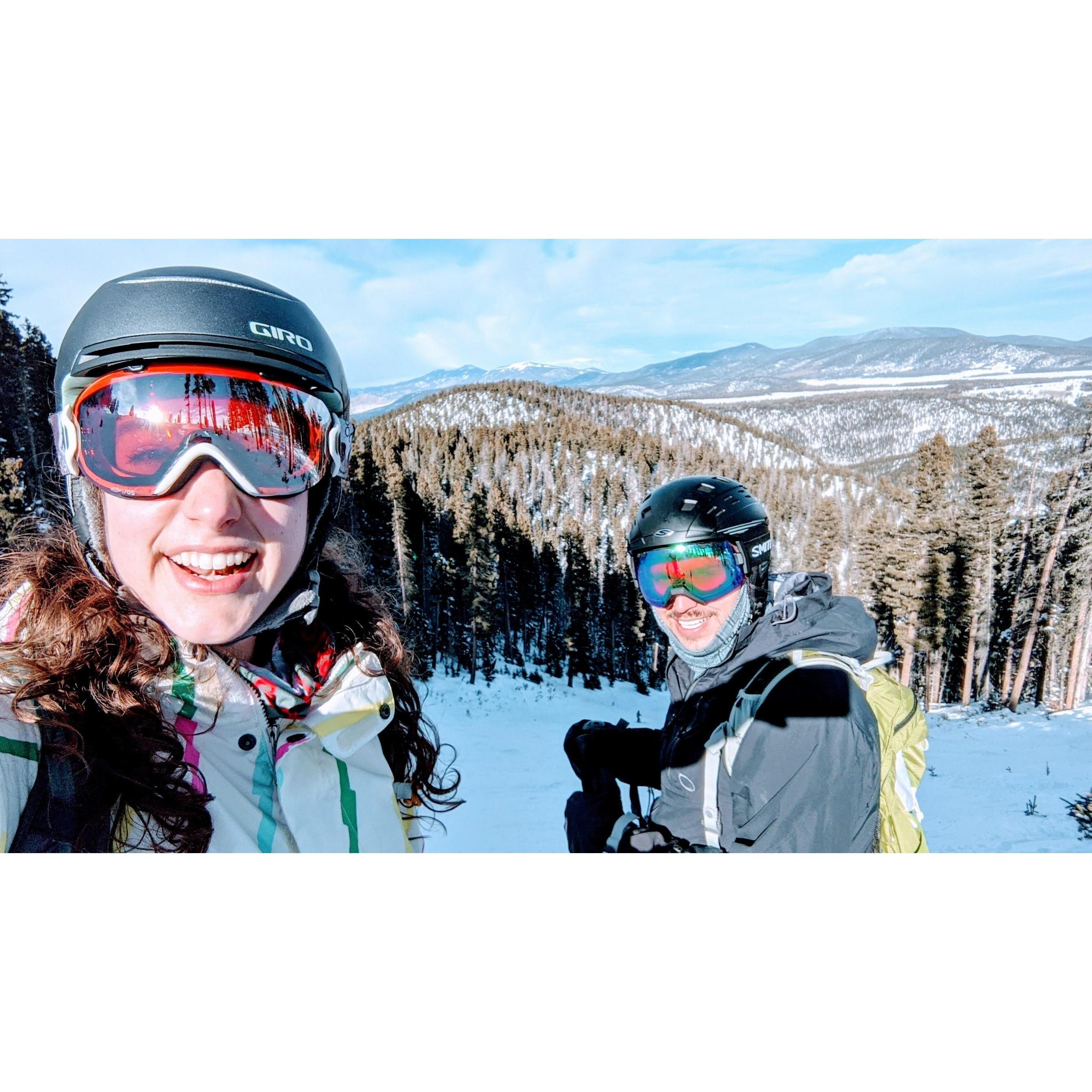 Skiing some fresh pow at Angel Fire, NM.