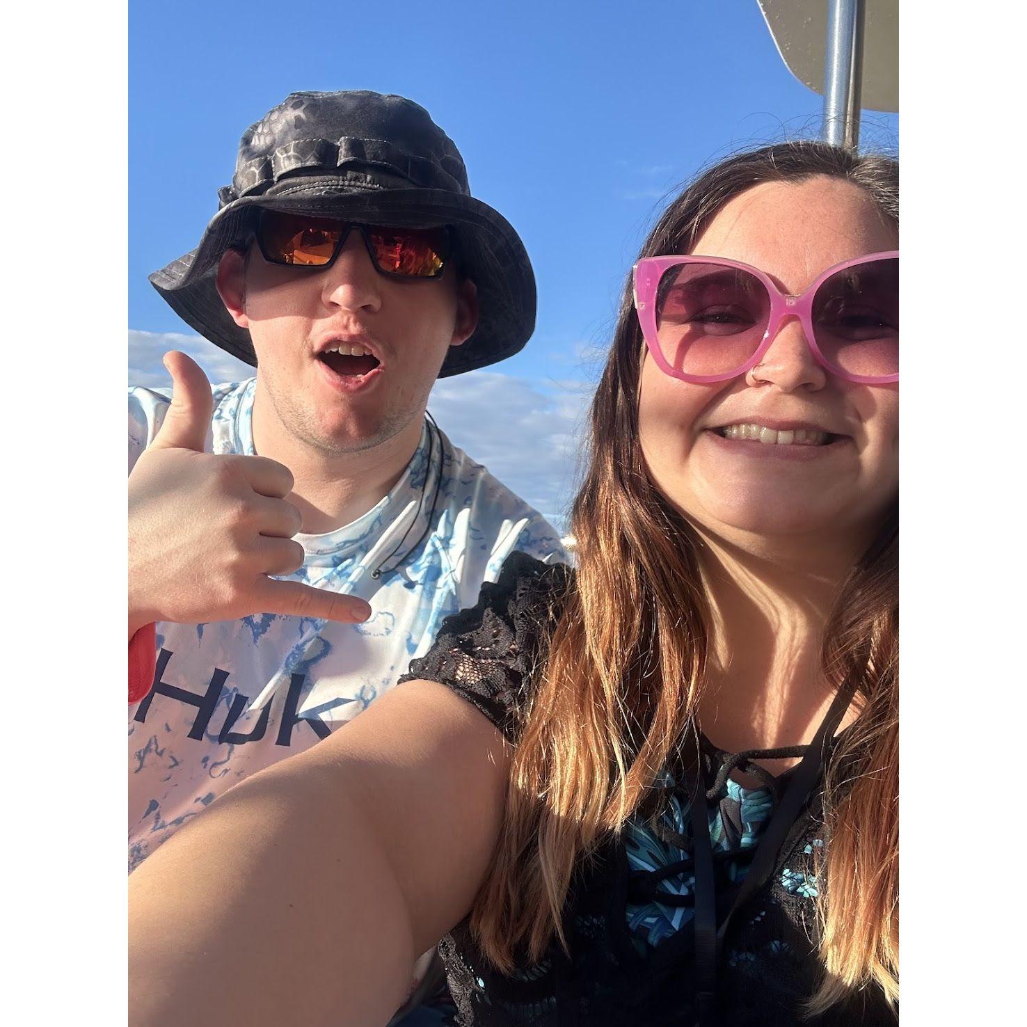 Went on a catamaran in Hawaii, where we snorkeled and had lunch on the boat! - February 2024