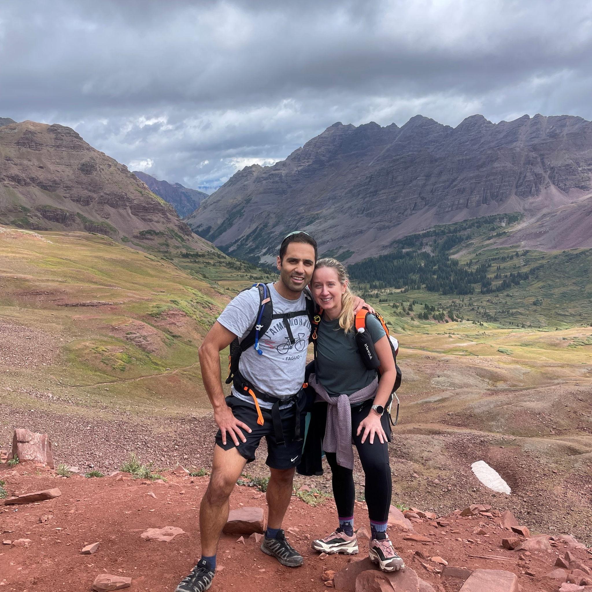 ... and then back to basics. When we didnt run, we hiked (the smile was fake, Alina almost died on this hike)...