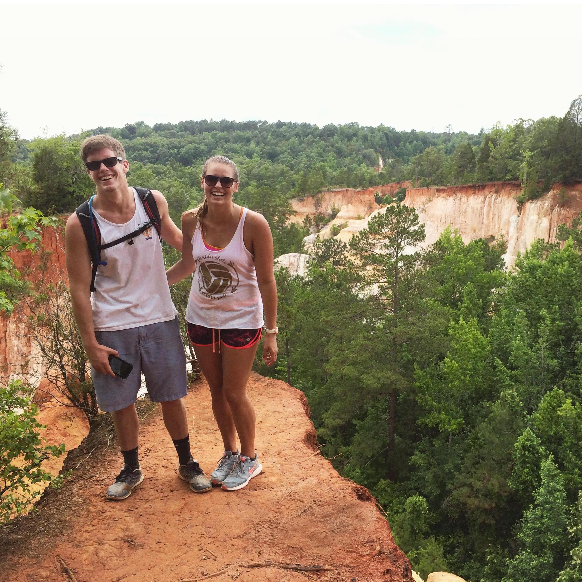 Taken as our friend Danielle yelled "Smile if you're going to have beautiful babies"
