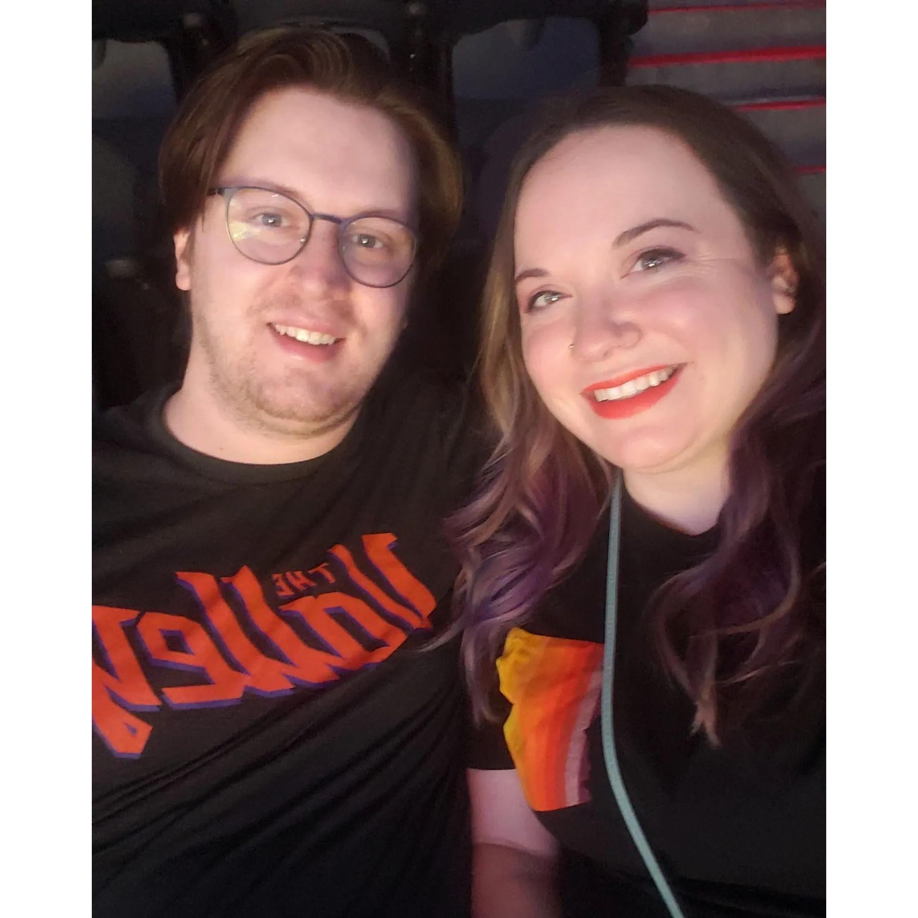 One of the many Phoenix Suns games that we have attended together over the years