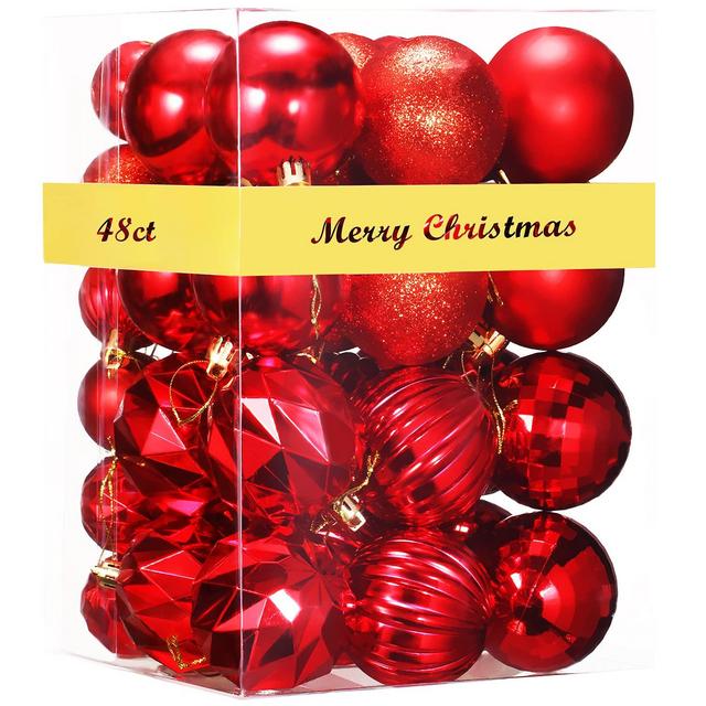 Rongyuxuan 48ct Christmas Ball Ornaments