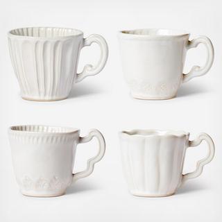 Incanto Stone Assorted Mug, Set Of 4
