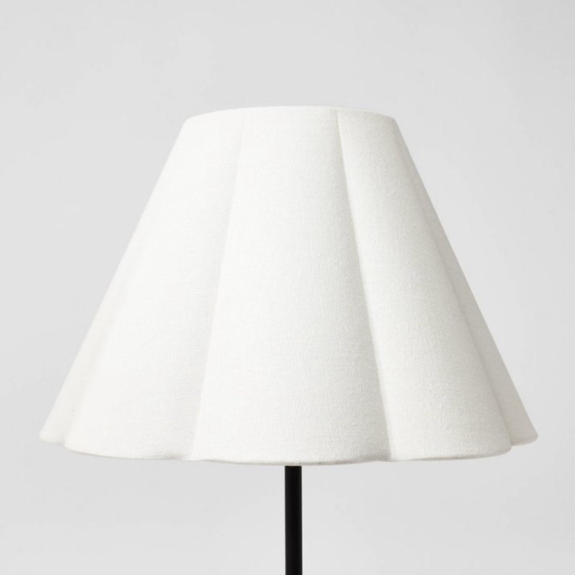 Scallop Pleated Lamp Shade White - Threshold™ designed with Studio McGee