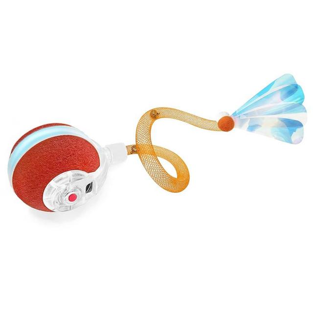 Jkanti Interactive Cat Toys for Indoor Cats,The 3rd Generation Agile Moving Cat Ball with Elastic Mesh Tail,Automatic Kitten Toys for Bored Indoor Adult Cats,Motion Activated