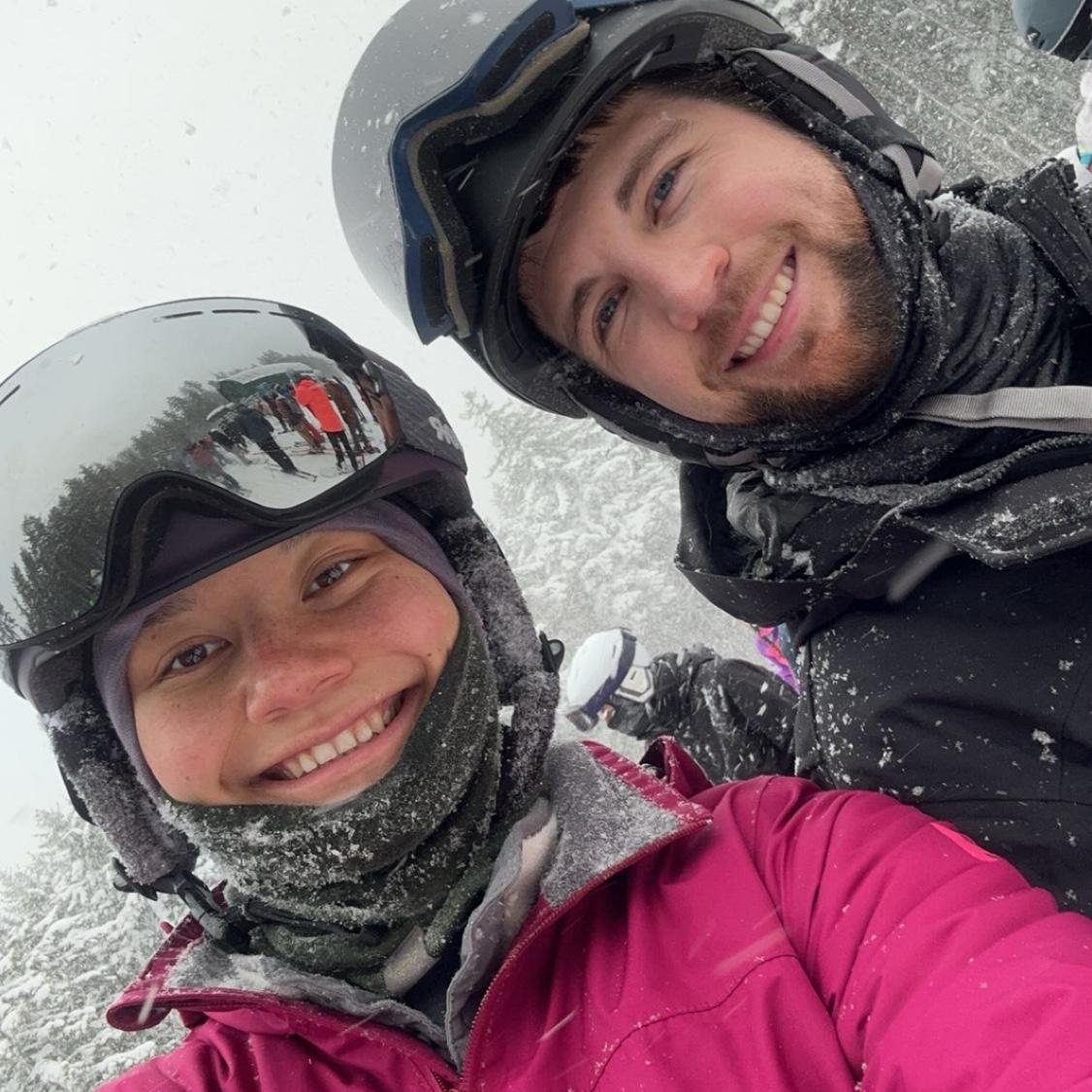Our first time Skiing/Snowboarding together