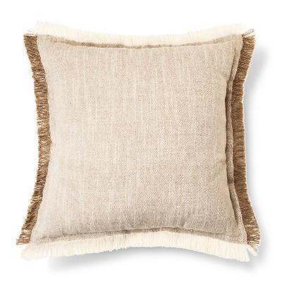 Product description page - Cream Fringe Throw Pillow (18"x18") - Threshold™