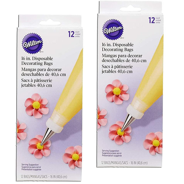 Wilton Disposable 16-Inch Decorating Bags (2 Pack)