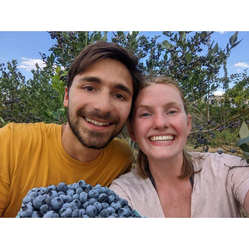 Summer 2022, picking blueberries for the first time!