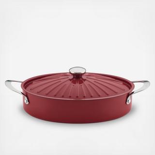 Cucina Oven-to-Table Covered Oval Sauteuse
