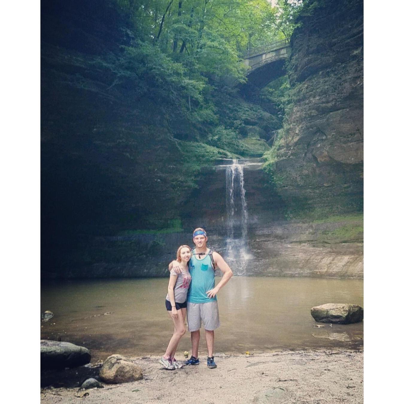 Our first picture together. Starved rock 8/18/16