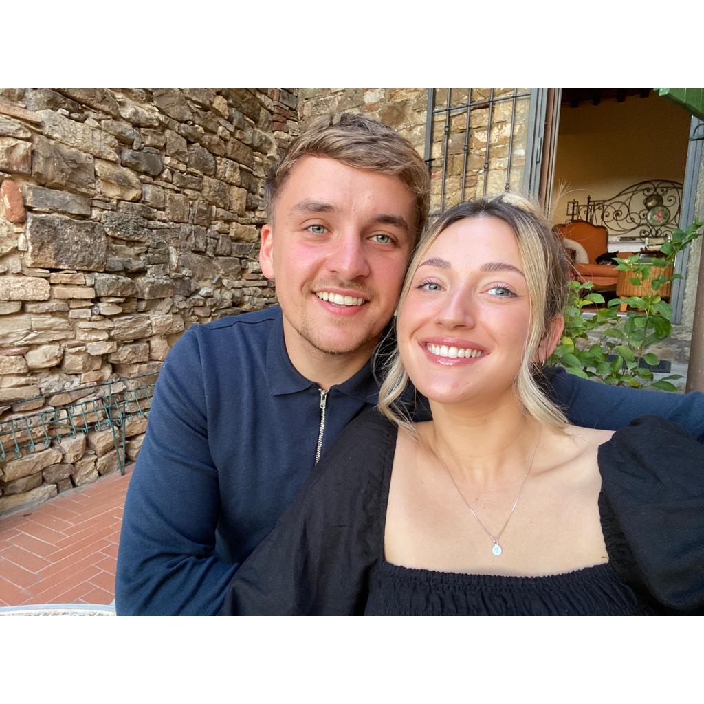 Just before Gabe popped the question