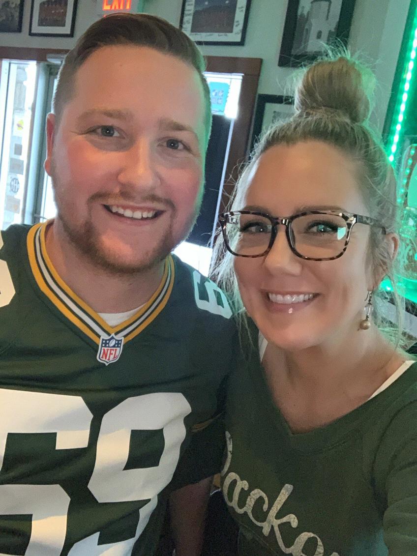 Watching a Packer game at Cornerstone, December 2019.