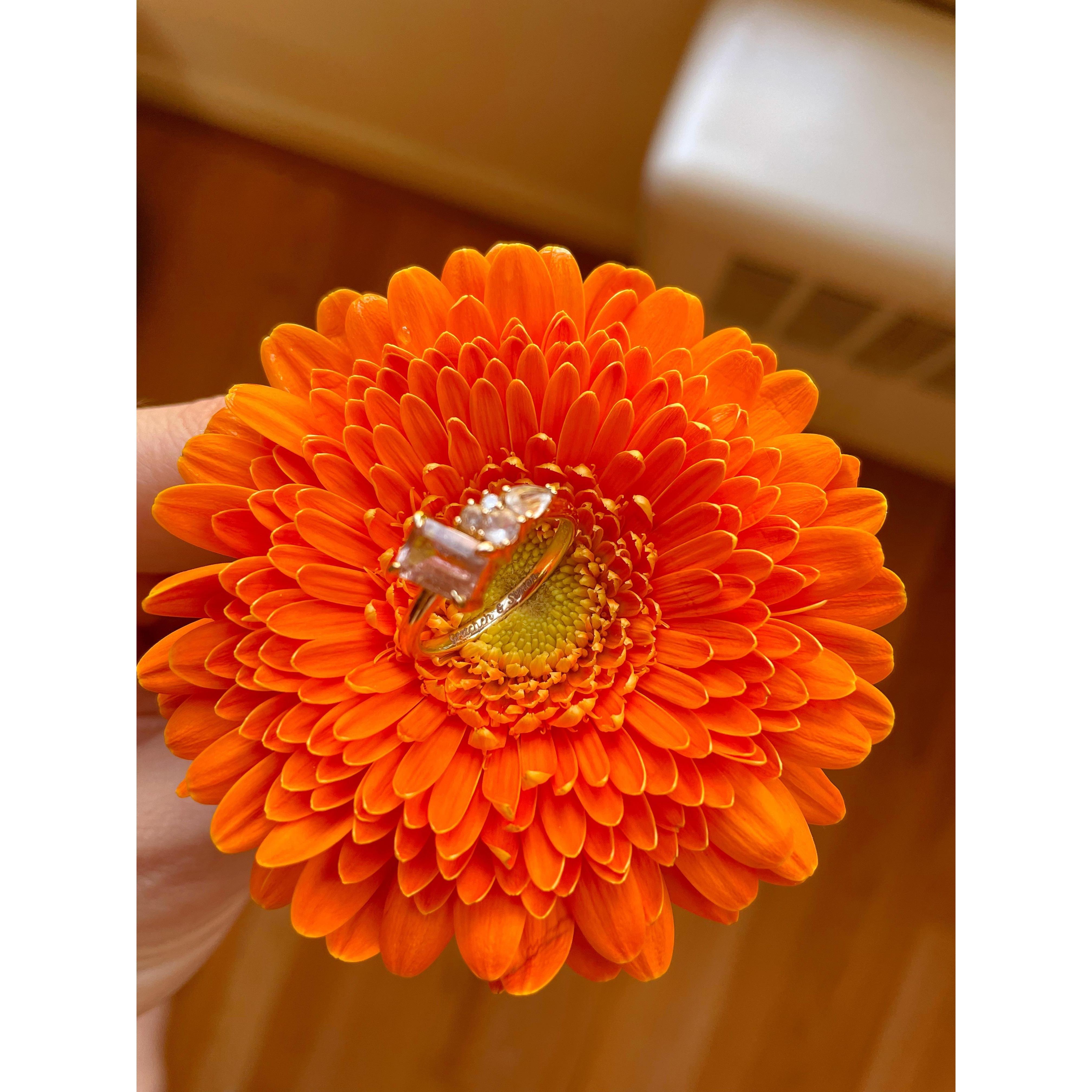 Inside the band of my ring, Simon had our names engraved