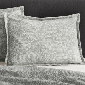Brice Grey Patterned King Sham