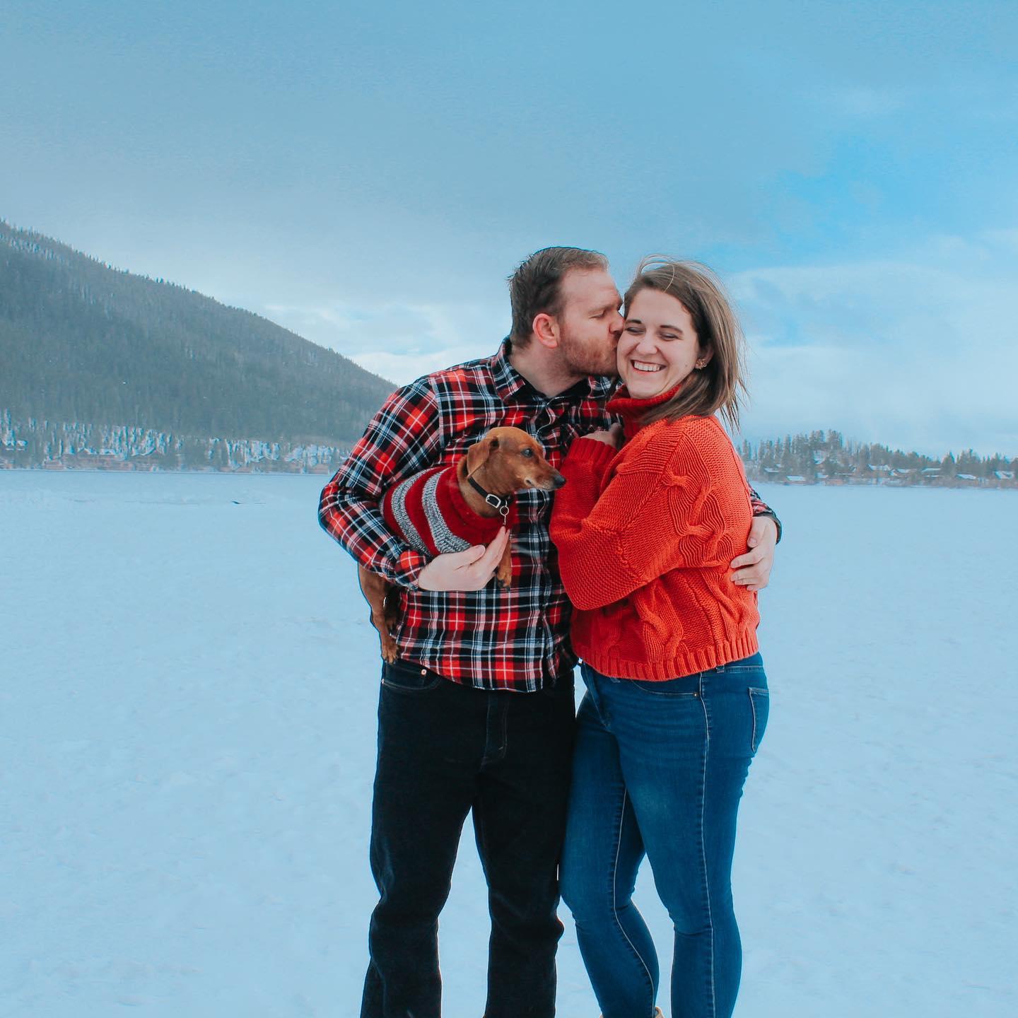 Life is always an adventure... even when we are freezing in the middle of winter out on a frozen lake in order to take cute pictures... 