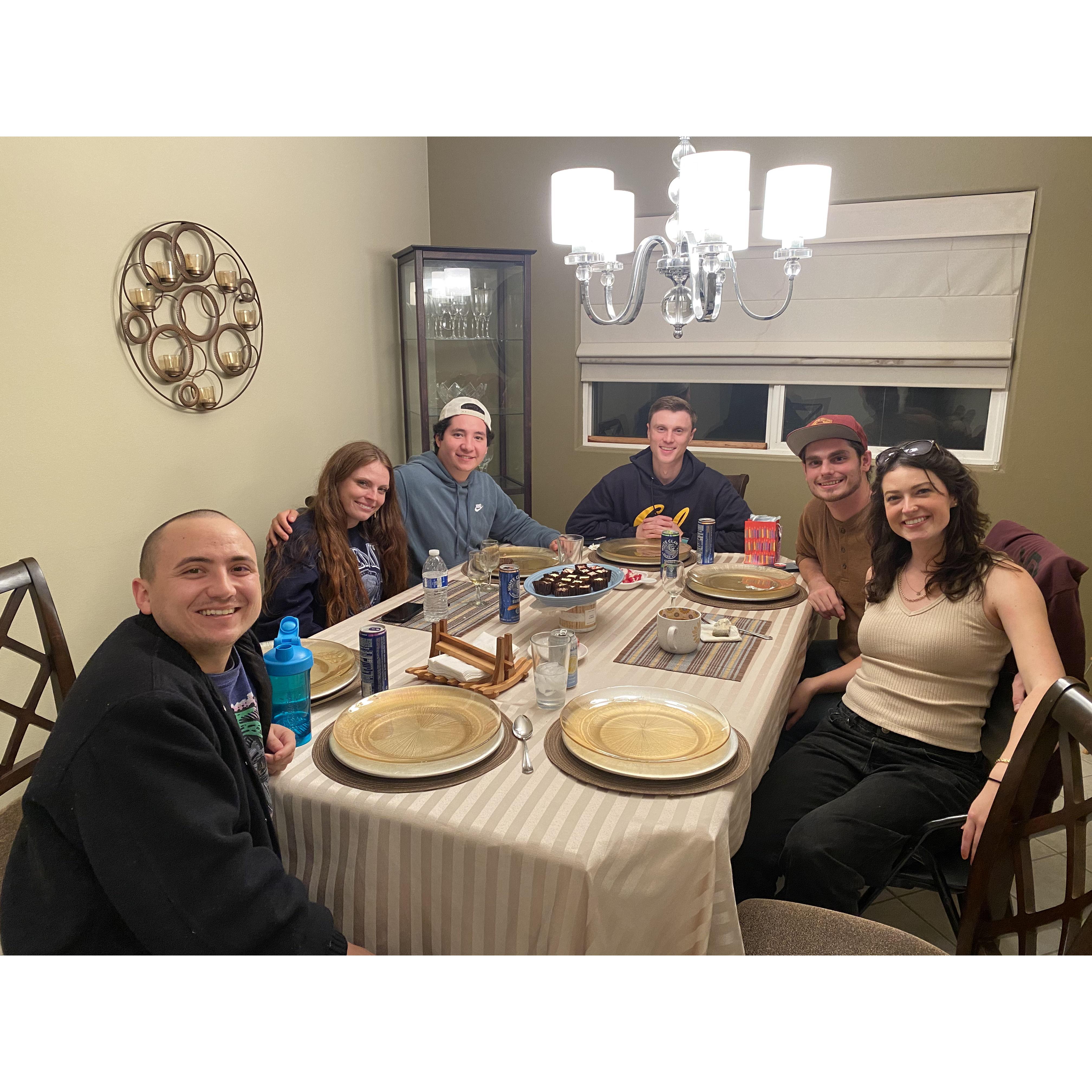 Shannon surprised Jason with a trip to Disneyland with his friends Josh, Christina, Chris, and Matt.