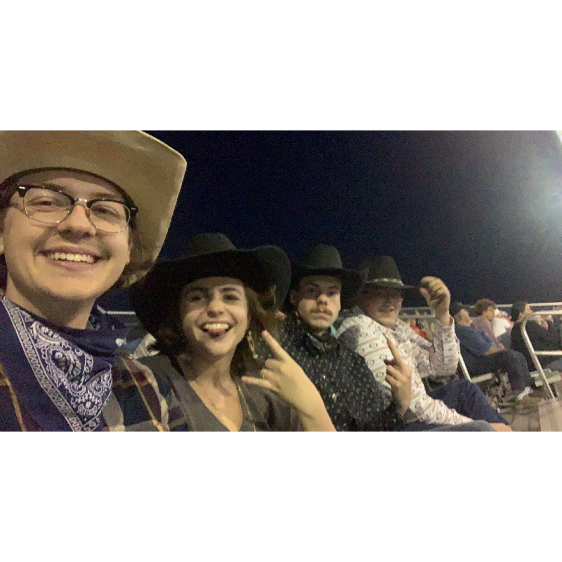 We went to a rodeo with my roommates