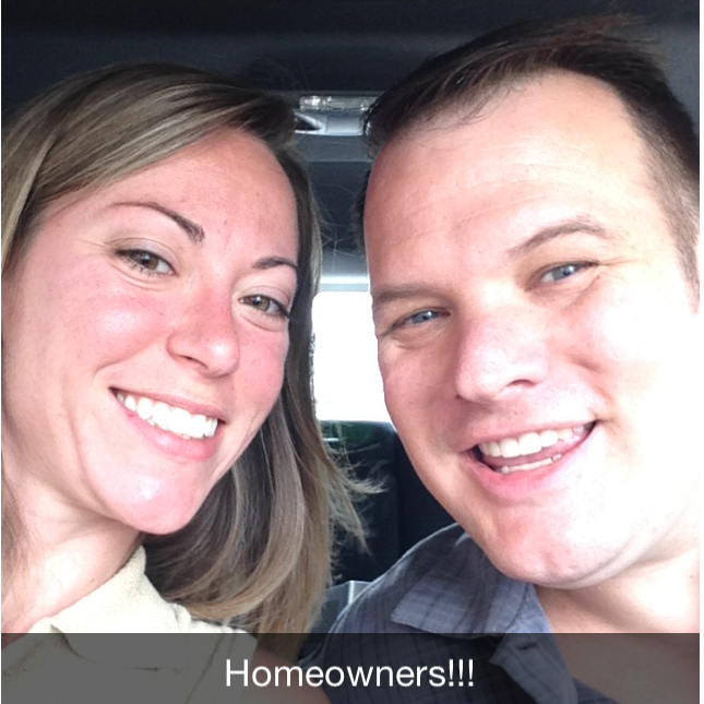 John and I at the closing of our house 6/16/2014