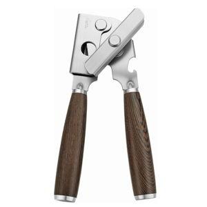 Upgraded Efficient Manual Can Opener - Selected Solid Wood Handle, Sharp and Smooth Blade Edge, Portable Design, Easy-Open Large Knob, Versatile for Various Bottle Caps(Wenge)
