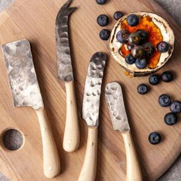 Artisan Forged Cheese Knives