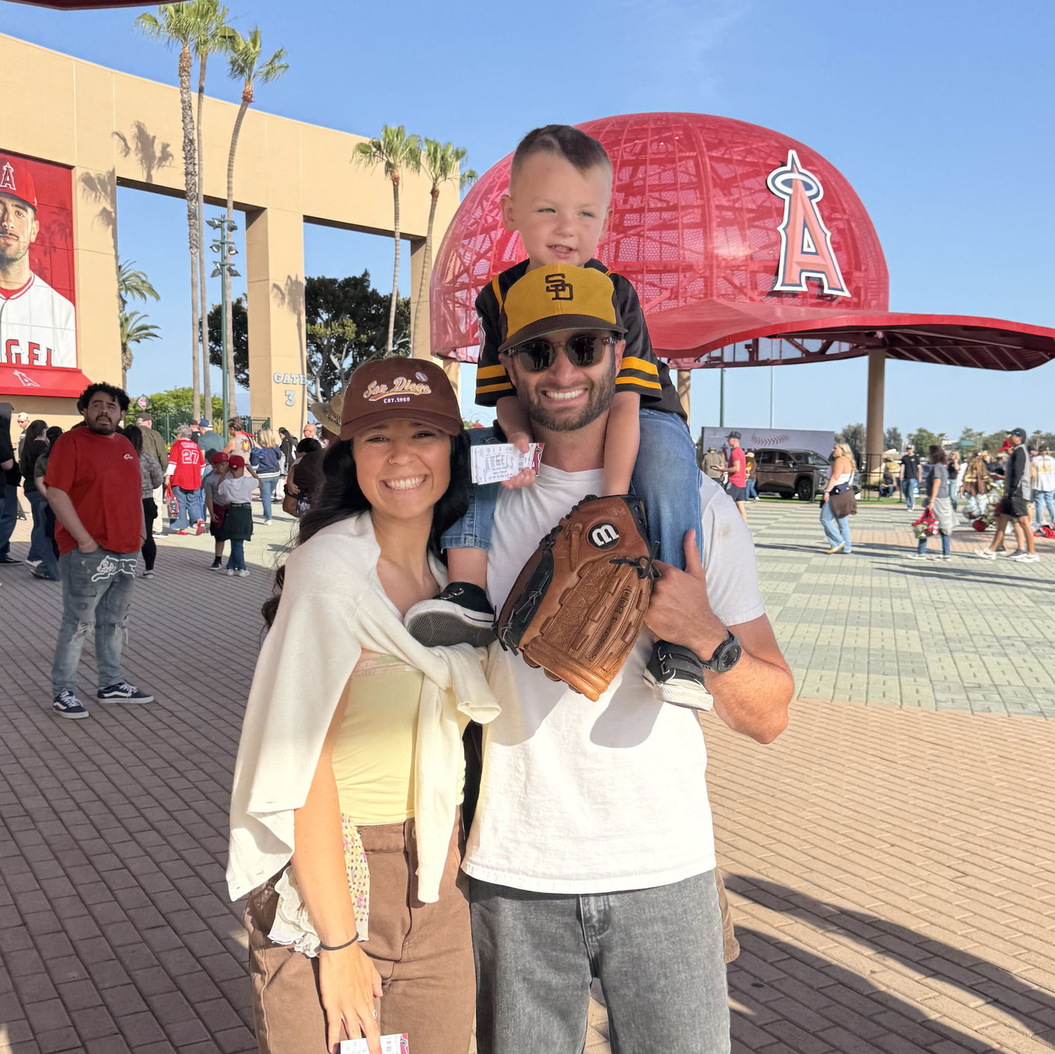 Lexie is now a Padres fan.... Still giving Cameron hope that some day she will become a Chargers fan.