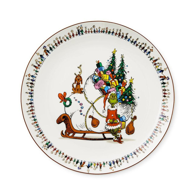 Grinch Dessert Plates, Set of 4