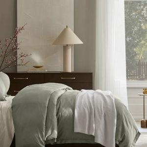 Signature Hemmed Duvet Set - Sageleaf - King
