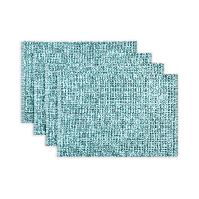 Laminated Twist Rib Placemats in Aqua (Set of 4)