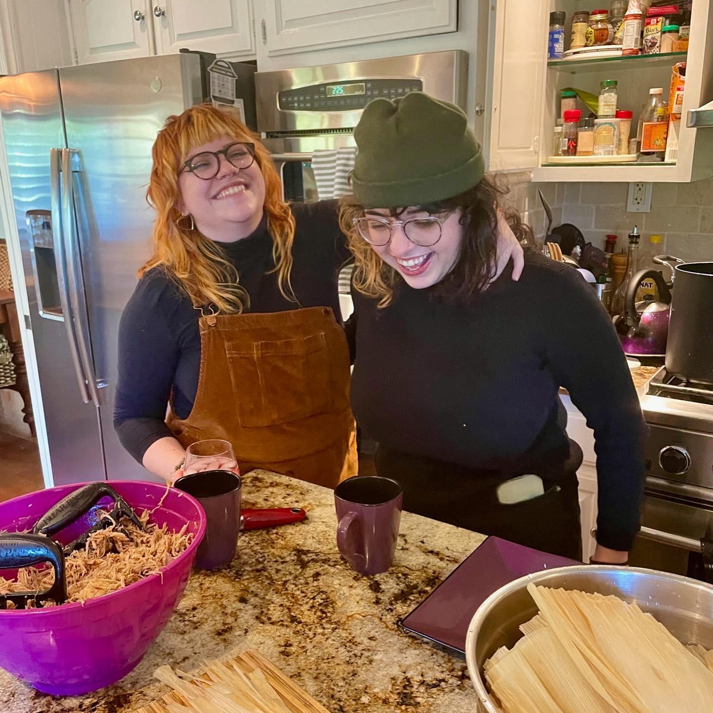 Making tamales
