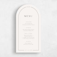 Beige Wedding Menu - Barga