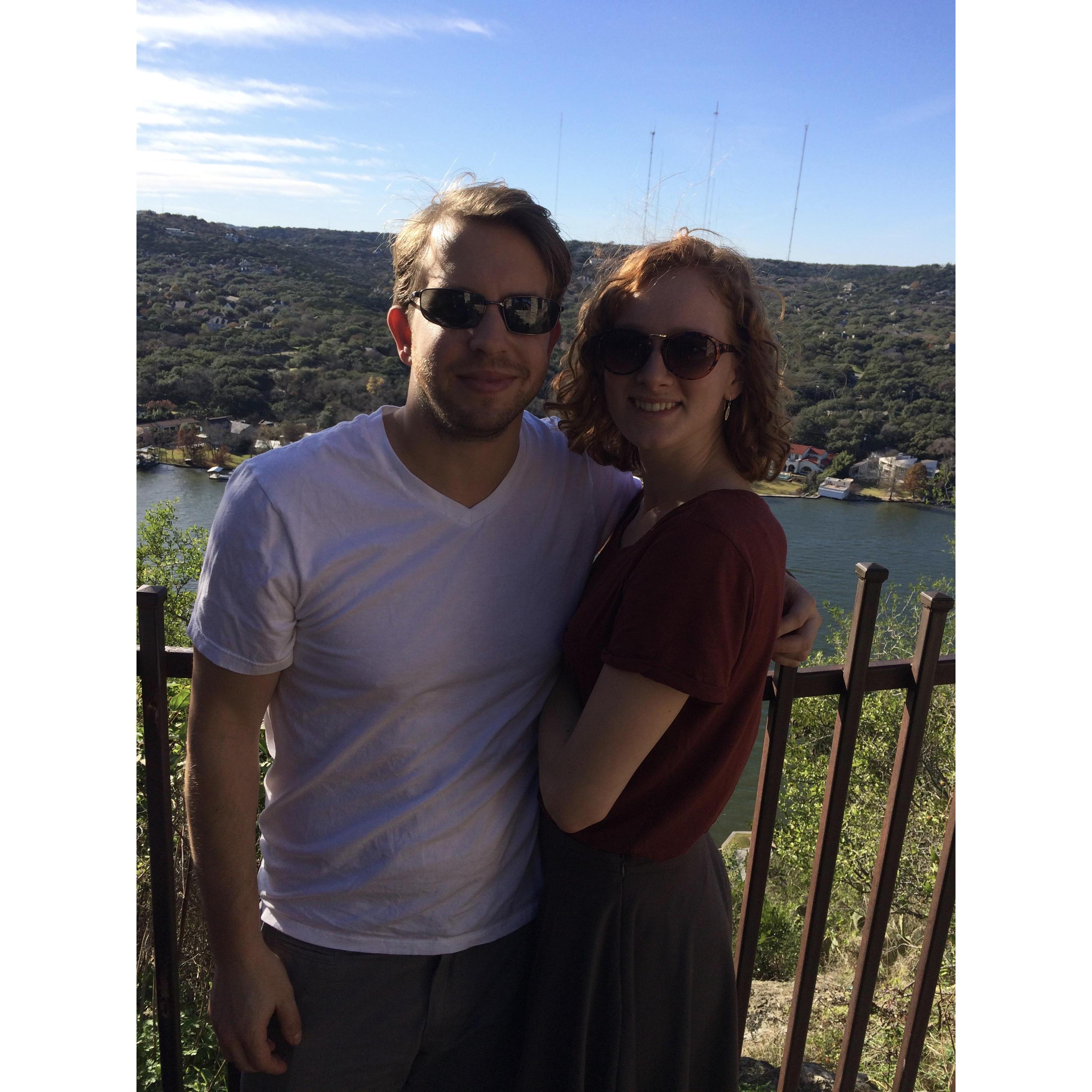 Oriah's first trip to Austin to meet Matt's family 2015