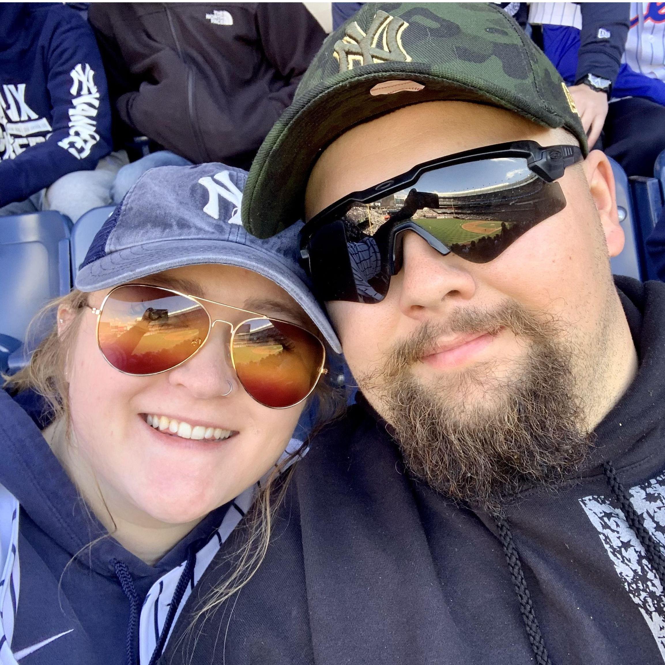 April of 2022 - Home opener against the Red Sox and Kacie’s first Yankees game ⚾️