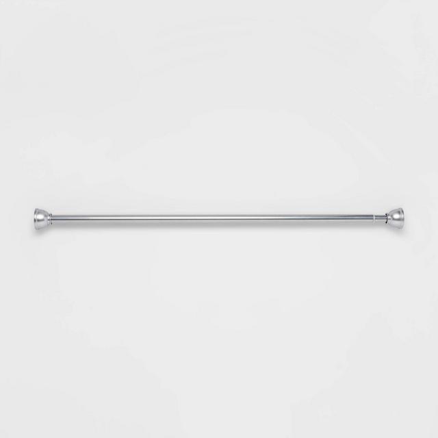 72" Half Moon Dual Mount Shower Rod Chrome - Threshold™