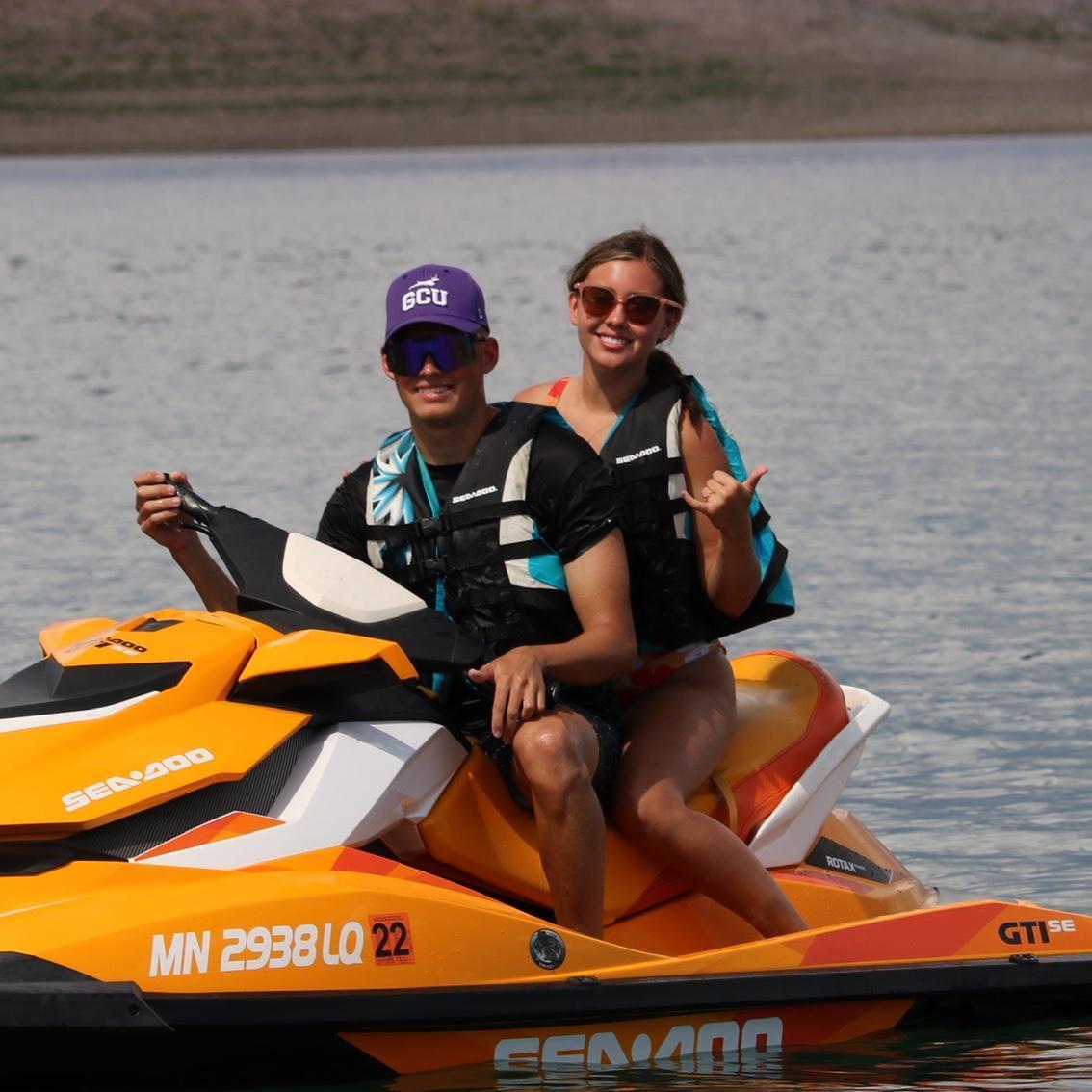 Kiana's first time on a lake!