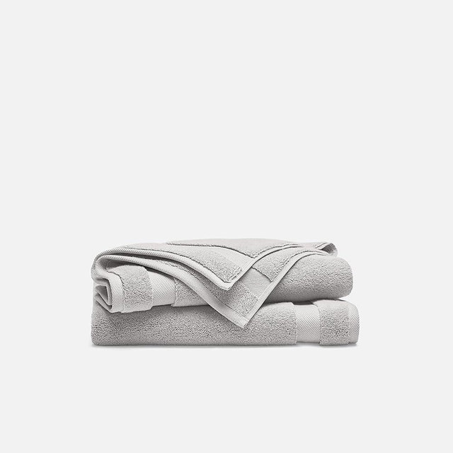 Brooklinen Super-Plush 100% Turkish Cotton Hand Towels - Set of 2-770 GSM, Highly Absorbent, Machine Washable, Perfect for Home & Bathroom (20" x 30", Pewter Grey)