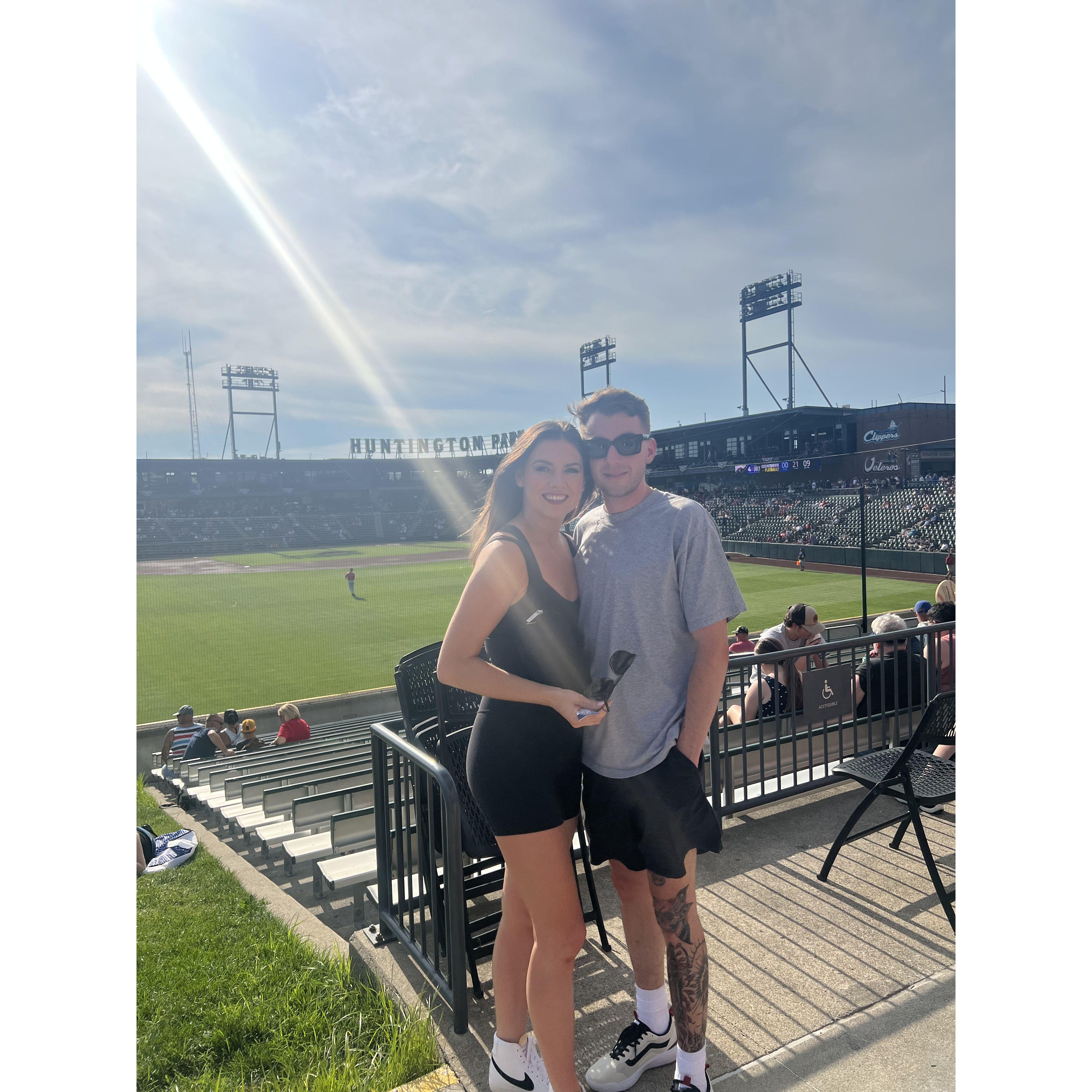 Cleveland, Ohio on my layover for our first 4th of July together!