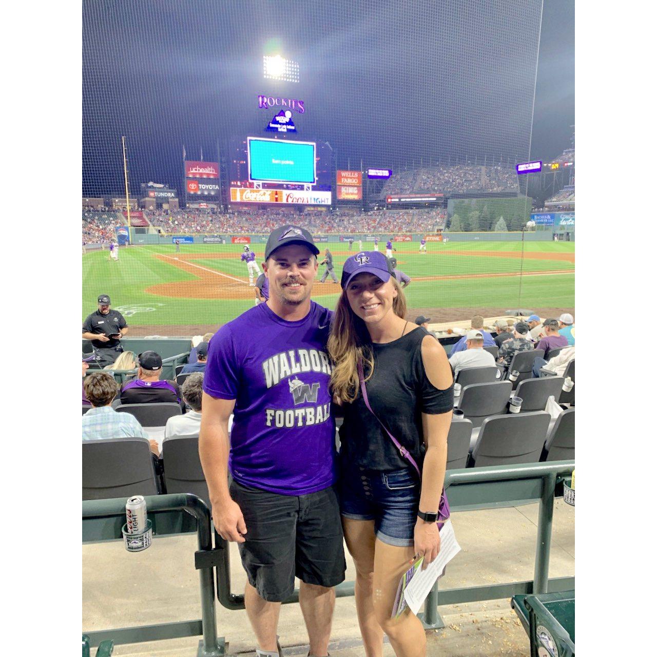 First ballpark together crossed off the list @ Coors Field!