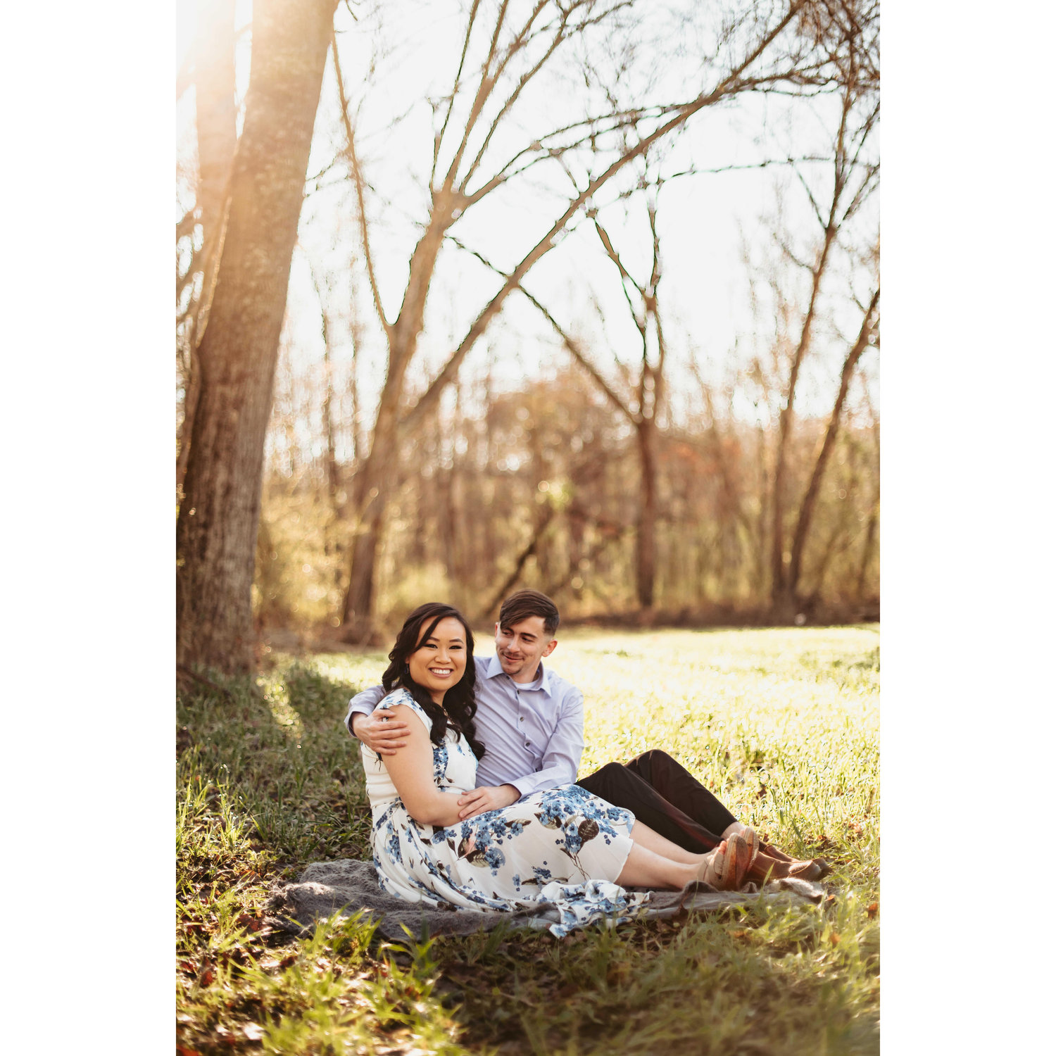 Engagement photos in Columbiana on the Crumpton Quail Farm