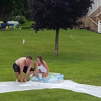 Slip n Slide kickball