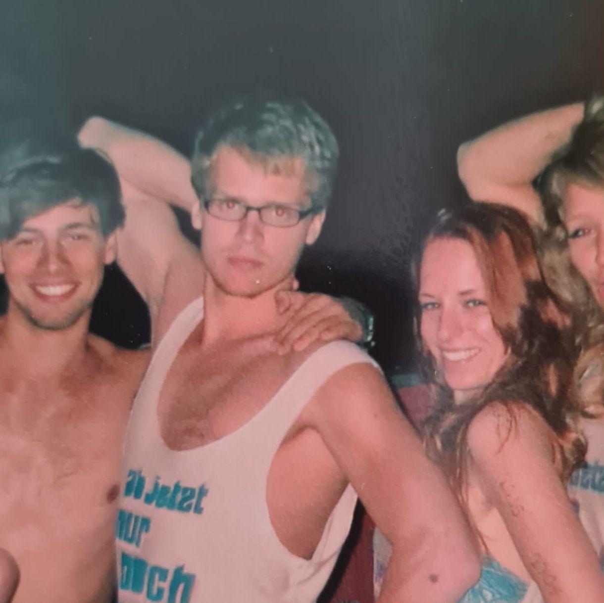 2012: from right to left: Kathrin, David and Cupid Jannis