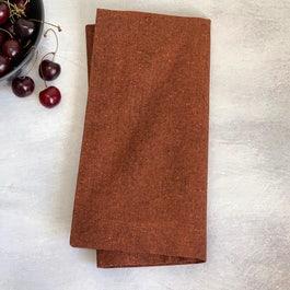 Recycled Cotton Rust Napkin, 100% Cotton, Set of 4