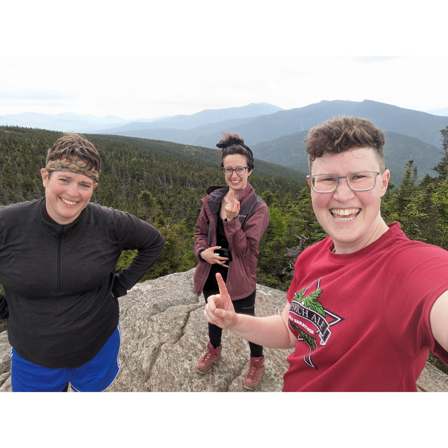 The beauty and terror of hiking in the White Mountain's with co-magnate and longtime hiking buddy Caitlin.