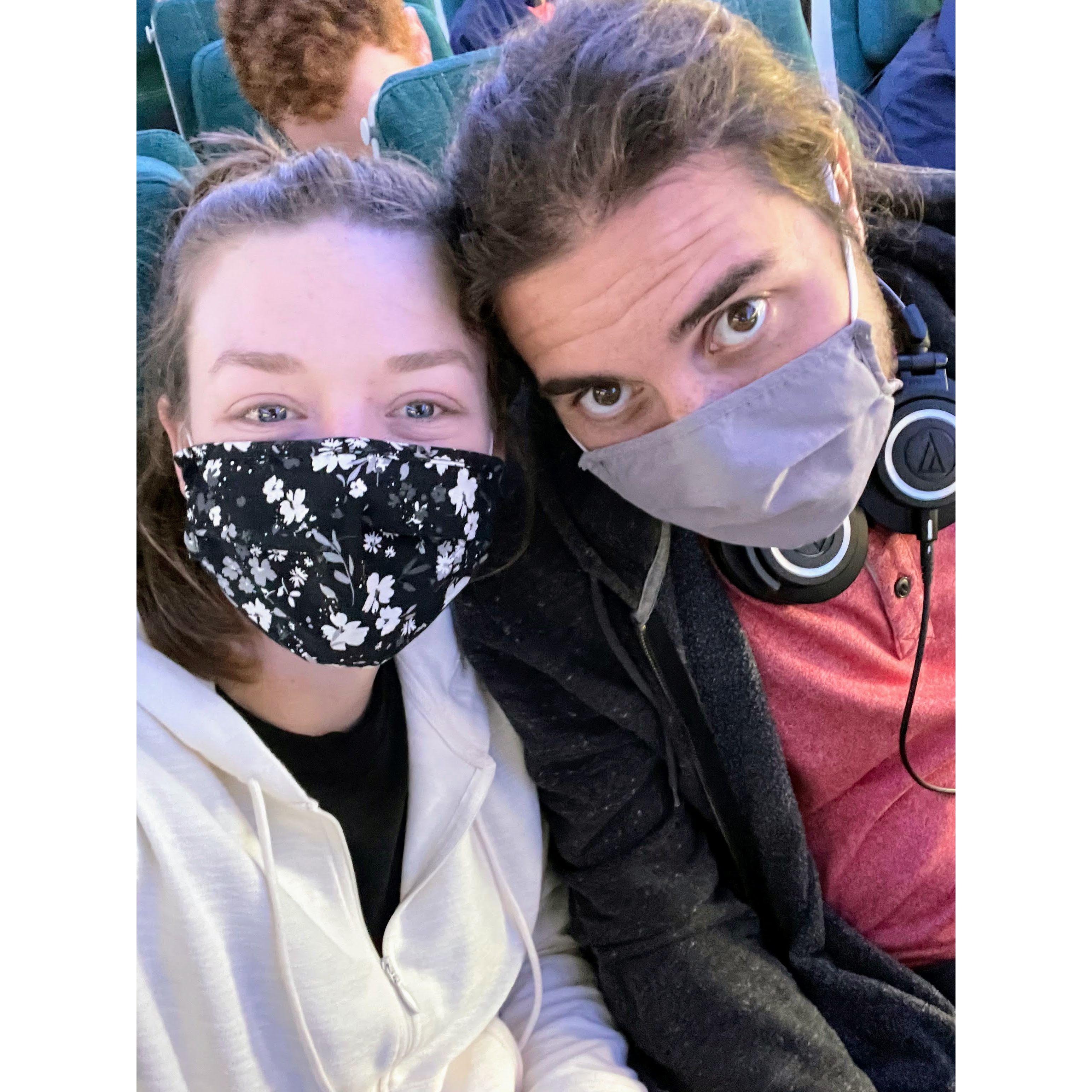 Moving to a new continent together was scary and emotional - but we learned that we can do hard things together. (August 2021)