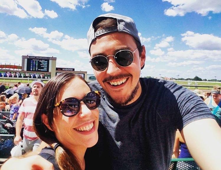 The first pic we posted on social media, before anyone knew we were together.