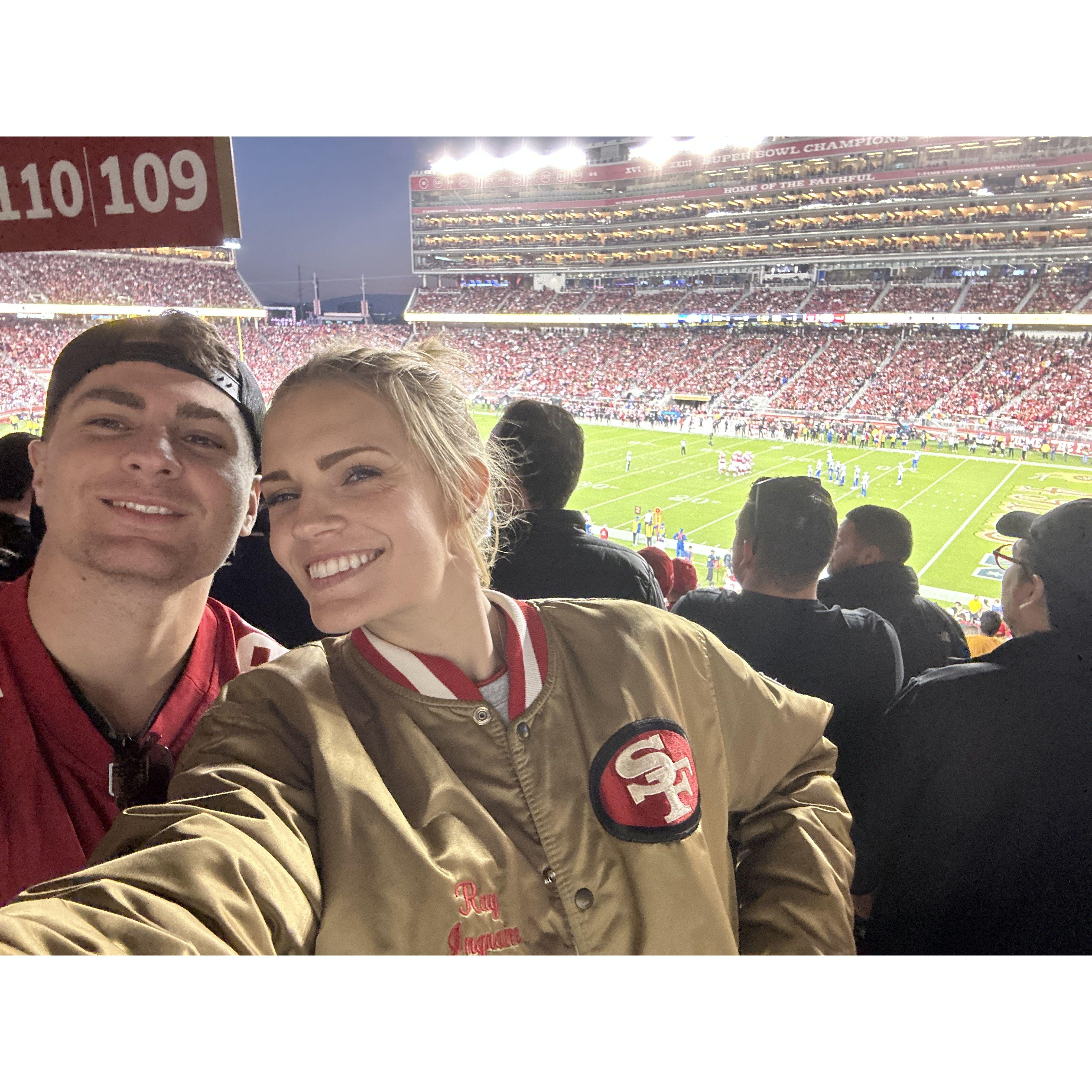 Ryan's first 49er game October 2022