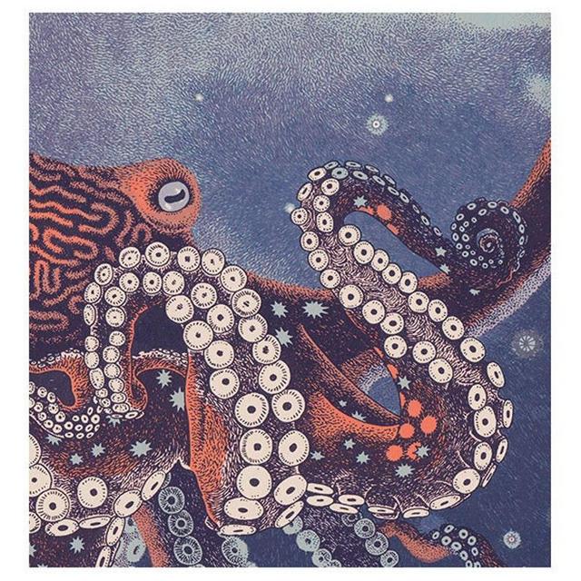 Octopus Silkscreen Print