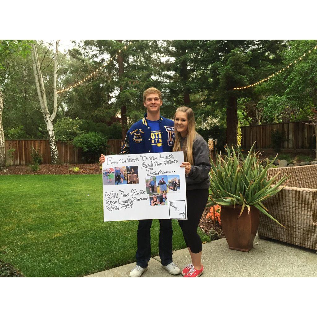 Last Prom proposal! (2016)