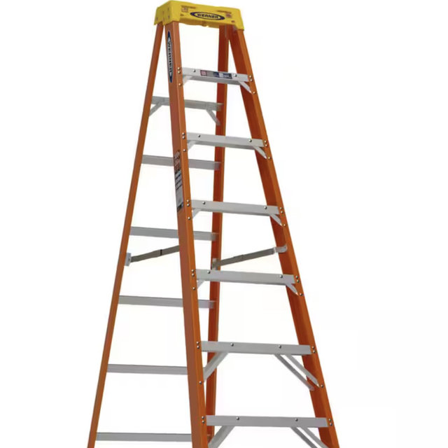 Werner NXT1A08 8 ft. Fiberglass Step Ladder (12 ft. Reach Height) with 300 lb. Load Capacity Type IA Duty Rating NXT1A08