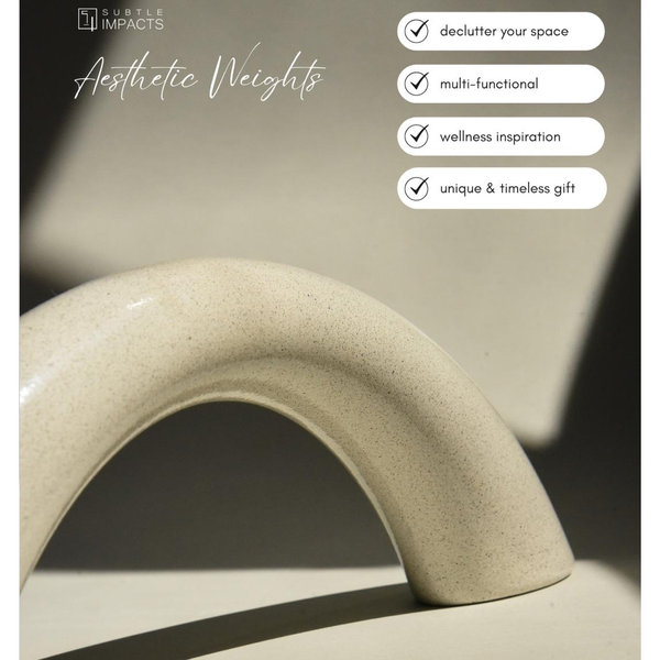 10lb Decorative Weight | Single | Aesthetic Dumbbell | Luna - Subtle Impacts